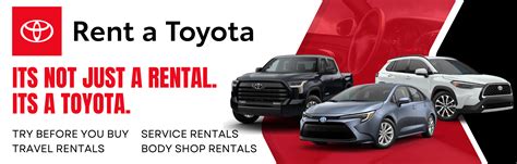 Rent a Toyota .